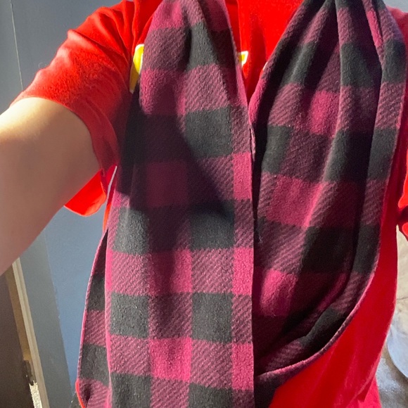 5 pc flannel sweater scarf bundle LANDS END old navy red black purple white tan - Picture 15 of 15